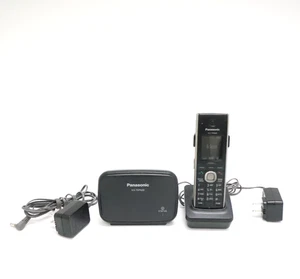 Panasonic KX-TPA60 Cordless Handset VoIP with KX-TGP600 IP DECT SIP Base Station - Picture 1 of 10