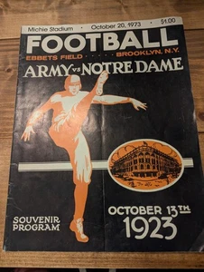 1973 Army vs Notre Dame Souvenir Programm Selten!  - Bild 1 von 5
