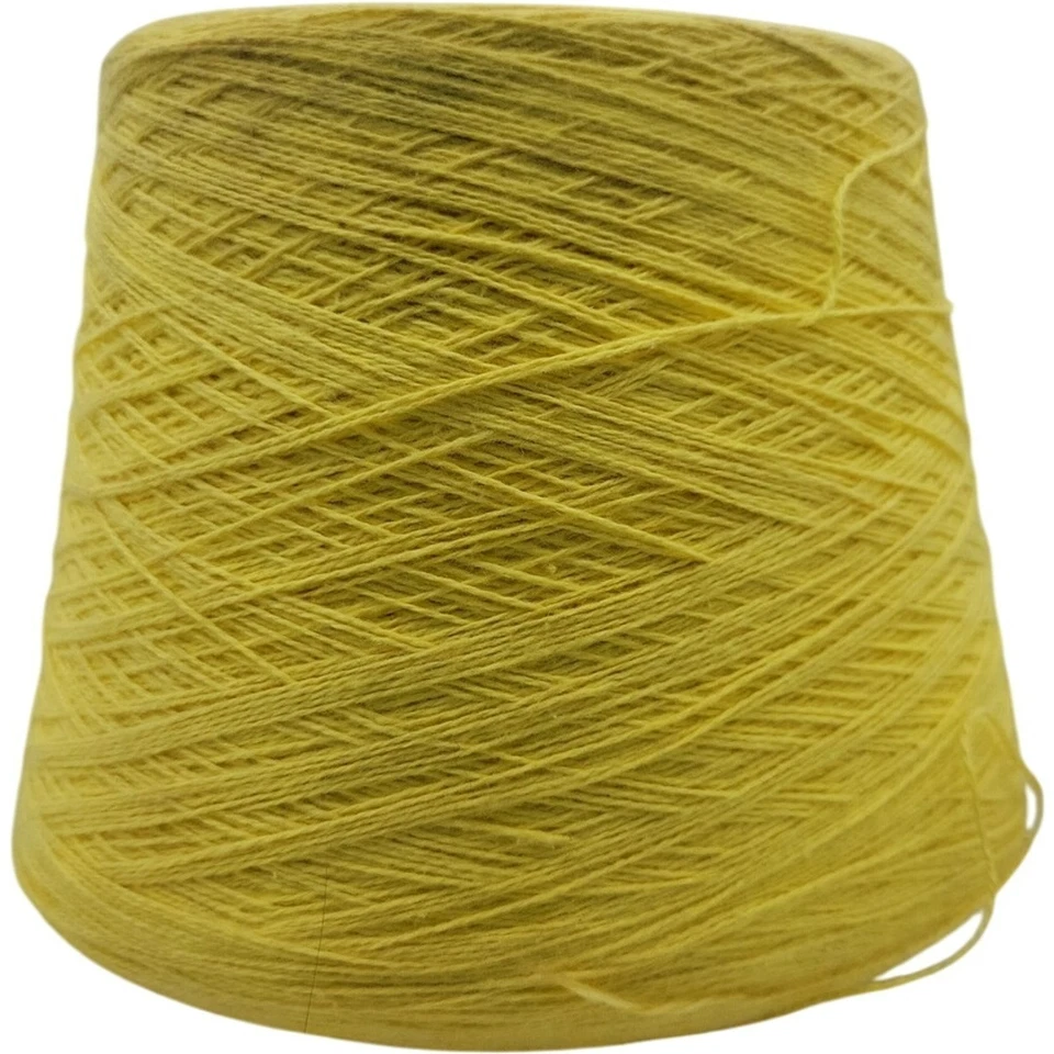 Hilo de cono amarillo vintage para tejer, tejer, ganchillo, artesanía Foto 1 de 4