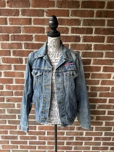 Chaqueta de Camionero Levis NFL Buffalo Bills Bordada Denim Azul Mediana - Imagen 1 de 6