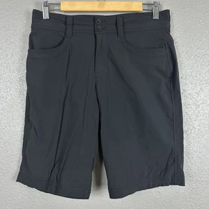 Eddie Bauer Damen schwarz Nylon Spandex Bermuda Shorts Größe 6 Wandern Taschen - Bild 1 von 16