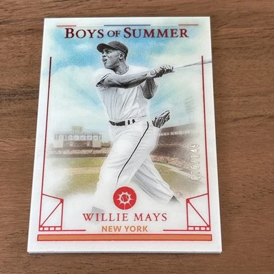 2024 Boys Of Summer Willie Mays #38 Red  Parallel 070/149 - Image 1 of 4