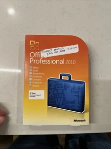 Microsoft Office 2010 Professional Word Excel Powerpoint Outlook Access W/ Key - Picture 1 of 5