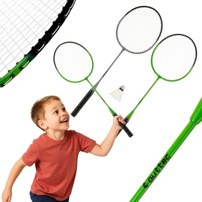 Outtec® Badminton Set, Federballspiel Set - 2x Schläger, 1x Federball - Bild 1 von 4