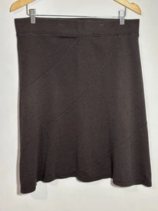 HORNY TOAD Women's Brown Tencel Organic Cotton Skirt Casual Everyday L - Picture 1 of 8
