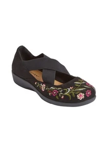Comfortview Women's The Stacia Mary Jane Flat (Wide Widths Available) - Picture 1 of 21