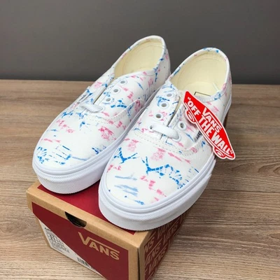 Zapatos sin cordones Vans Madewell auténticos manchados blancos verdaderos tie dye para mujer talla 6 Foto 1 de 4