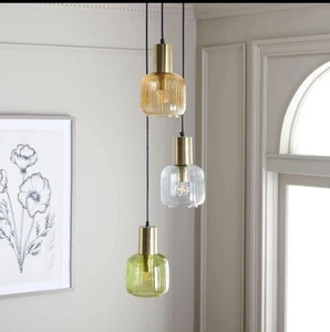 💡Safavieh Collection Rhea Gold 3-flammige verstellbare Pendelleuchte Hängeleuchte - Bild 1 von 6