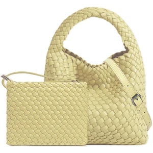 Handmade Woven Shoulder Bags for Women Cute Hobo Tote Handbag Mini Clutch Pur... - Picture 1 of 8