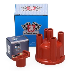 JP Verteilerkappe + BERU Verteilerfinger für VW GOLF 1 2 KÄFER T2 T3 BMW 3er E21 - Bild 1 von 3