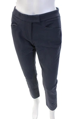 Peserico Women's Flat Front Straight Leg Dress Pants Navy Blue Size 40 - Image 1 of 4