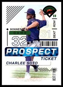 2024 Panini Prospect Edition CHARLEE SOTO PROSPECT TICKET /199 #192 MINNESOTA - Picture 1 of 2