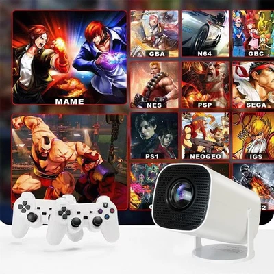 2025 Beamer Projektor 4K UHD WiFi Bluetooth Android TV Heimkino Mini Tragbar NEU - Bild 1 von 4