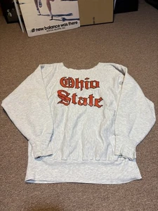 Sudadera picada vintage de los años 90 Ohio State Champion tejido inverso - Imagen 1 de 12