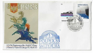 POLPEX 1983 cachet first day cover w/ Safety @ Sea cxl (PC1983C) - Picture 1 of 2