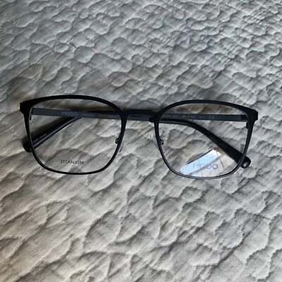 Modo Titanium 4221 52-19-143 Black Eyeglasses Frames New Without Case - Image 1 of 4