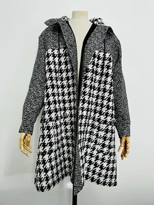 Mantel Tweed Lesage Chanel Gr.46 Pied-de-poule schwarz weiß Chanel Mantel Gripoix - Bild 1 von 14