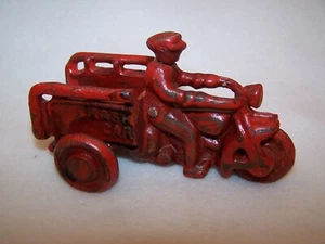 Antique Hubley Cast Iron Toy 3-Wheel 'Crash Car' Motorcycle (1930's) - Picture 1 of 9