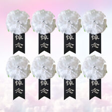  50 Pcs Mourning Corsage Funeral Supplies Brooch Small Large