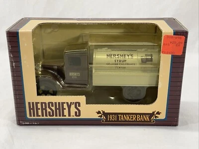 VTG ERTL 1/34 Collectibles Hershey's Syrup 1931 Hawk Tanker Truck Bank LE - NEW - Image 1 of 4