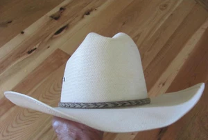 Resistor NEW George Strait Self Conforming  8X Cowboy Straw Hat 6-7/8 Made USA - Picture 1 of 13