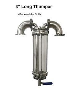 Stillmate Long 3" Thumper/Gin Basket for Modular Pot still with 2" T.C Fittings - Picture 1 of 5