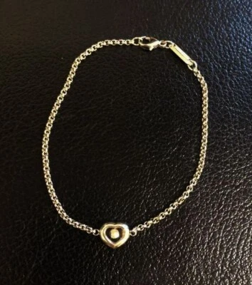 Chopard Happy Diamond Heart 18k White Gold Bangle Bracelet 7inches - Image 1 of 4