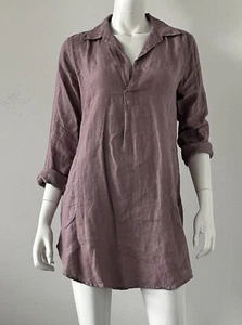 CP Shades Lavender Purple Linen Tunic Top Size XS - Picture 1 of 4