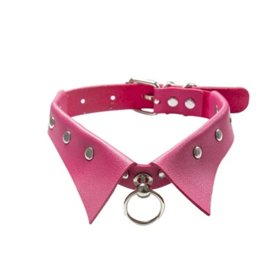 Gargantilla de cuero PU gótico con soporte collar de espiga BDSM decoración punk Foto 1 de 4