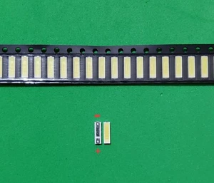 100pz 7020 6V SMD Perline Lampada per Riparazione Retroilluminazione TV LED, Luce Bianca Fredda - Foto 1 di 4