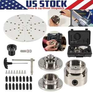 For Nova 1" x 8 TPI Thread 4-Inch Self-Centering 4 Jaw Wood Lathe Chuck Set - Picture 1 of 14