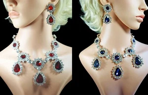 Fabulous Regal Style Necklace and Earrings Set - Picture 1 of 31