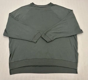 American Eagle Jegging Fit Crewneck Sweatshirt Sage Green XL Oversized - Picture 1 of 15
