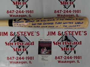 PAT HUGHES SIGNED RAWLINGS BLONDE BAT W/ FINAL CALL & HOF INSCRIPTION JSA COA - Picture 1 of 6