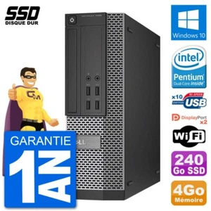 PC Dell Optiplex 7020 SFF Intel G3220 RAM 4Go SSD 240Go Windows 10 Wifi - Bild 1 von 3