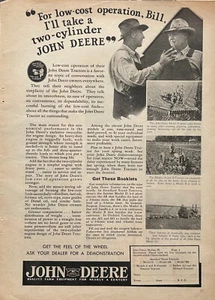 1935 Anzeige John Deere Moline IL Zweizylinder Modelle A, B & D - Bild 1 von 1