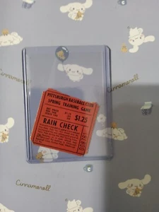 1961 Pittsburgh Pirates Spring Training Baseballspiel Ticket Stub selten. - Bild 1 von 2