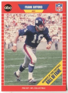 1989 Pro Set Announcers #2 Frank Gifford New York Giants - Picture 1 of 2