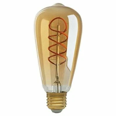 ST19 LED Trasparent Amber Light Bulb - 4.5W - 120V - 2000K - SATCO-S9967 - Image 1 of 4