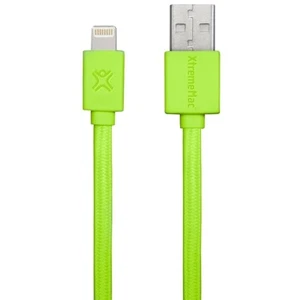Câble XtremeMac HQ Flat Lightning 1 m vert pour iPhone 13 12 11 SE iPad iPod etc - Photo 1/4