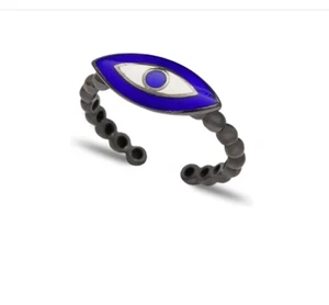Tessa Evil Eye Adjustable Ring - Picture 1 of 1