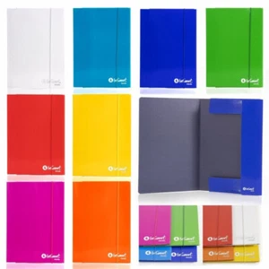 Set 10 Pezzi Cartellina Monocolore a Tre Lembi Con Elastico 25x35cm 700gr - Foto 1 di 1