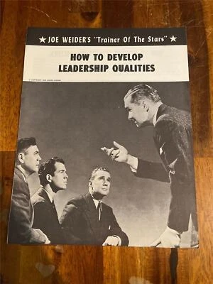 JOE WEIDER "How to develop leadership qualities" bodybuilding muscle course 1959 - Image 1 of 4