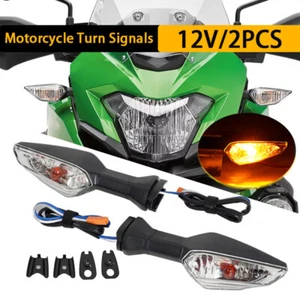 Luces intermitentes delanteras y traseras para KAWASAKI NINJA 250 300 400 650 Z650 Z900 Z1000 - Imagen 1 de 14