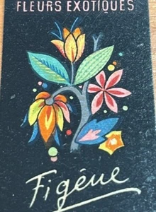 LOT40 ETIQUETTES / FIGENE GRASSE/fleurs exotiques  /LABELS OLD PARFUM/ F 13 - Imagen 1 de 2