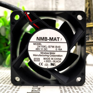 NMB 2415KL-S7W-B40 DC48V 0.16A 6038 6cm Industrial Chassis Cooling Fan