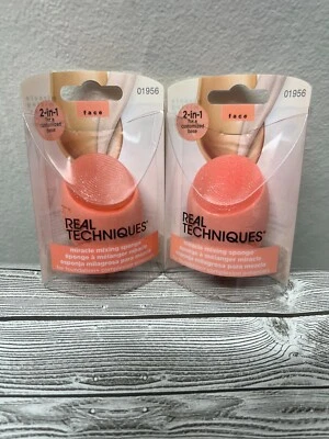 Esponja mezcladora Real Techniques By Sam & Nic Miracle - Pack de 2 (NUEVA) Foto 1 de 2