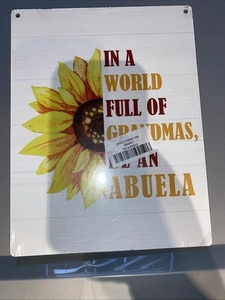 Wanddeko Schild Sonnenblume mehrfarbig Spruch - Bild 1 von 2