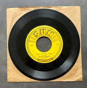 7" Elvis Presley - Baby Let's Play House - US SUN Records 217 - Picture 1 of 5