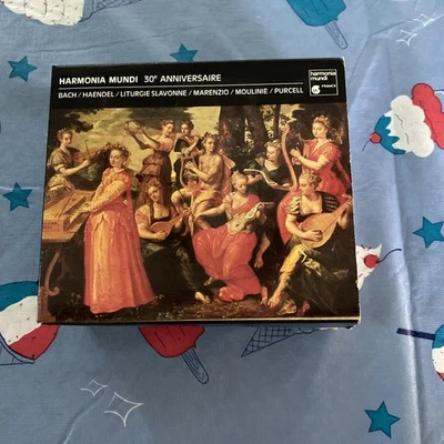 HARMONIA MUNDI 30TH Bach Handel Marenzio Moulinie Purcell 5CD BOX #34 Foto 1 de 3